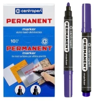 Маркер "Centropen" /8566/08/ перманентний КРУГЛИЙ, фіолетовий (10/200)