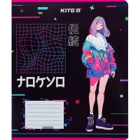 Зошит уч. "Kite" 12арк.== /K24-234-1/ "Kite Anime" гібр. лак + УФ лак (25/600)