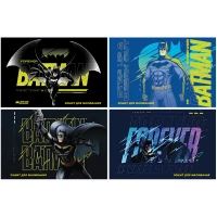 Зошит для малювання А4/24арк. "Kite" /DC24-242/ скоба, гібр. лак + УФ лак, DC Batman (12/96)