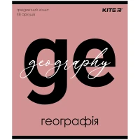 Зошит уч. "Kite" 48арк.# /K24-240-5/ ПРЕДМЕТКА софт т.УФ лак,Letters географія (8/192)