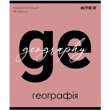 Зошит уч. "Kite" 48арк.# /K24-240-5/ ПРЕДМЕТКА софт т.УФ лак,Letters географія (8/192)