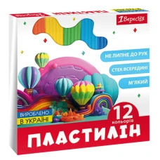 Пластилін 12 кол. 240г "1В" /540671/ "Classic" (1/20)