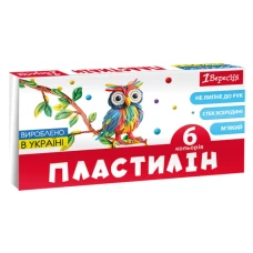 Пластилін 6 кол. 120г "1В" /540653/ "Classic" (1/40)