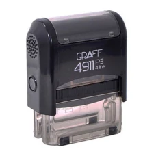 Оснастка пласт. для штампа "GRAFF" 38*14 мм /G4911_P3)/ чорна