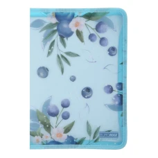Папка-конверт на блискавці А4 "BuroMAX" /BM.3980-17/ матов. пластик, ARABESKI, морська хвиля (1/12/144)