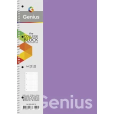 Зошит А4/80арк. "Genius" спіраль /А4-080-6803L/ == пластик 0,5 мм, 70 г/м2, заокруглені кути (4/40)