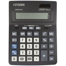 Калькулятор "Brilliant" /CDB1601-BK/ настол., 16-розр, 2пам, 205*155*35мм