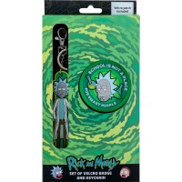 Набір нашивка та підвіска "Kite" /RM24-3010/ на липучці, 2 шт., 3010 Rick & Morty (66919) (1/176)
