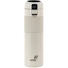 Термос "Kite" /K25-1227-1/ з термодатчиком 450 мл, бежевий Термос "Kite" /K25-1227-1/ з термодатчиком 450 мл, бежевий