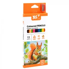 Олівці кольорові "Yes" 12 кол. /290723/ "Orange Line" з точилкою (1/12/240)
