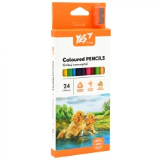 Олівці кольорові "Yes" 24 кол. /290754/ "Orange Line" з точилкою (1/6/120)