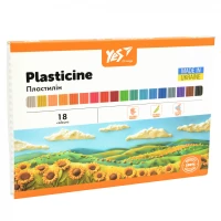 Пластилін 18 кол. 360г "Yes" /540691/ "Orange Line" (1/14)