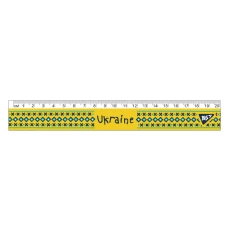 Лінійка 20см "YES" /370670/ "Ukraine"  (1/20/100)