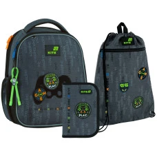 Набір "Kite" /SET_K26-555S-5/ рюкзак + пенал + сумка для взуття 555 Good Game (1/4) Набір "Kite" /SET_K26-555S-5/ рюкзак + пенал + сумка для взуття 555 Good Game (1/4)