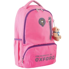 Рюкзак підлітковий "Yes" /554081/  OX 280, рожевий, 29*45.5*18  (1/20)