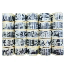 STOCK Скотч декоративный бумажный 3см*5м /L825-4/ микс (1/30) STOCK Скотч декоративный бумажный 3см*5м /L825-4/ микс (1/30)