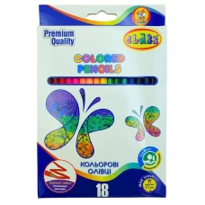 Олівці кольорові "CLASS" 18 кол. /1618/3/  PREMIUM (1/8/160)