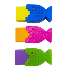 Гумка "CLASS" /4986C/ з тримачем, Fish, в дисплеї, мікс (12)
