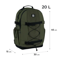 Рюкзак "GoPack" /GO25-186L-3/ Education Teens 186 хакі (1/10)