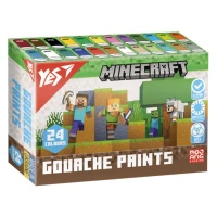 Гуаш "YES" 24 кол. 20 мл /230409/ "Minecraft" (1/6)
