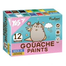 Гуаш "YES" 12 кол. 20 мл /230402/ "Pusheen" (1/12)