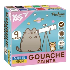 Гуаш "YES" 9 кол. 20 мл /230401/ "Pusheen" (1/18)