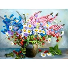 Алмазная мозаика "Go to art" /178988/ "Подарок лета" 40*50см на подрамнике