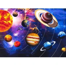 Алмазная мозаика "Go to art" /177043/ "Космическое пространство" 40*50см на подрамнике