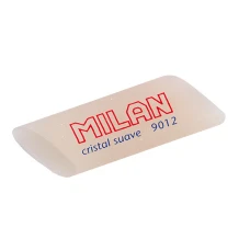 Гумка "MILAN" /9012/ овальна жовта напівпрозора "Cristal suave"  6,8*2,6*1,1см (12/300)