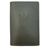 Обкладинка Паспорт "4PROFI" /19852/111/ шкірзам, Ukraine passport Тризуб штрих хакі тиснення