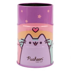 Стакан-підставка для ручок "YES" /470505/ "Pusheen бочка", метал (1/50/100)