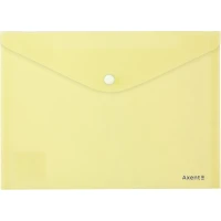 Папка-конверт на кнопці А5 "Axent" /1522-08-A/ Pastelini, жовта (12/360)