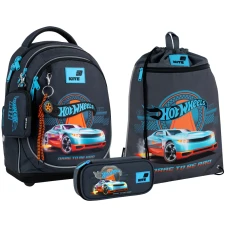 Набір "Kite" /SET_HW26-724S/  рюкзак + пенал + сумка для взуття 724 Hot Wheels (1/6)