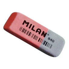 Гумка "MILAN" /840/ прямокутна червоно-синя з фаскою 5,2*1,9*0,8см (40/1000)