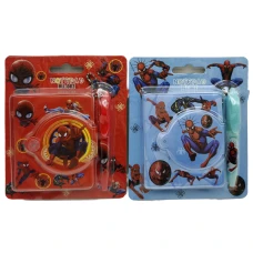 Блокнот 8*7см/65арк. /НLL-002-SP/ на кнопці,ручка-брелок "Спайдермен" (1/24)