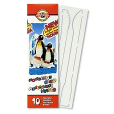 Пластилін "Koh-i-Noor" 10кол. 200г "Пінгвини"+ стеки 131506 (30)