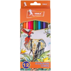 Олівці кольорові "УМКА" 12 кол. /СК42-25/ "Тропік" (1/12/240)