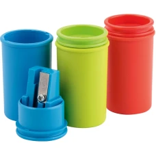 Точилка "KUM" /1870 K1 Mini Pop/2135/ пластик., 1 відділ., з контейнером (50)