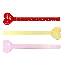 Лінійка 15см "WB" /S-1330/ дерев'яна фігурна "Серце" (36)