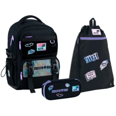 Набір "Kite" /SET_MH26-1022M/  рюкзак + пенал + сумка для взуття 1022 Monster High (1/6)