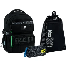 Набір "Kite" /SET_K26-1022M-2/  рюкзак + пенал + сумка для взуття 1022 Skater (1/6)