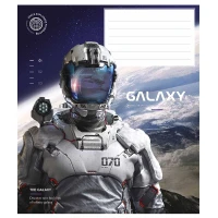 Зошит уч. "Школярик" 18арк.# /3385K/ "Galaxy life" ВД-лак (хлопчик) (25/250)