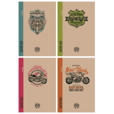 Блокнот 165*238 120арк. "Mandarin" КРАФТ тв.обкл. ## диз.1821-1824  (1/16)