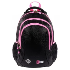 Рюкзак шкільний "ST.RIGHT" /BP26/ BLACK GLITTER 665356, 39*27*17 см