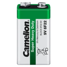 Батарейка "Camelion" /6F22/1shrink (green)/495/567/ Super Heavy Duty, сольова, 9V, КРОНА (1/12) Батарейка "Camelion" /6F22/1shrink (green)/495/567/ Super Heavy Duty, сольова, 9V, КРОНА (1/12)