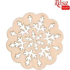 Заготовка "Rosa Talent" /448/ "Сніжинка 13" 5шт, фанера, 7,5*7,5см