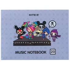 Зошит для нот А5/20арк "Kite" /K24-405/ "Headphones" (67021) (1/10) Зошит для нот А5/20арк "Kite" /K24-405/ "Headphones" (67021) (1/10)