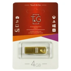 Флеш пам'ять "T&G" 4GB металева серія 117 золото