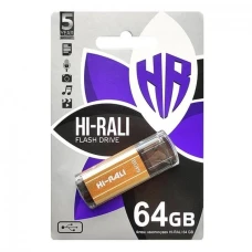 Флеш пам'ять "Hi-Rali" 64GB Stark серiя золото