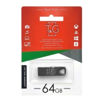 Флеш память "T&G" 64GB металлическая серия 117 черная